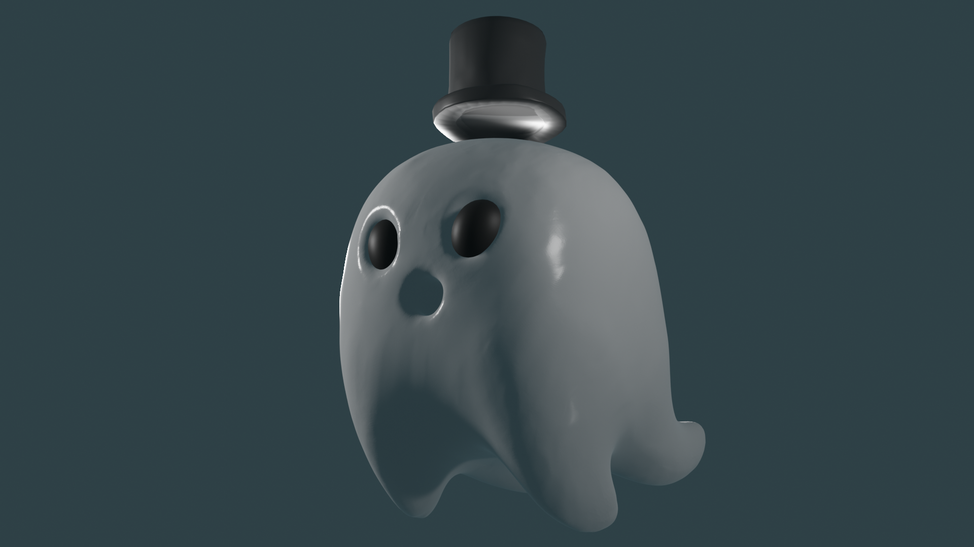 Ghost with a top-hat