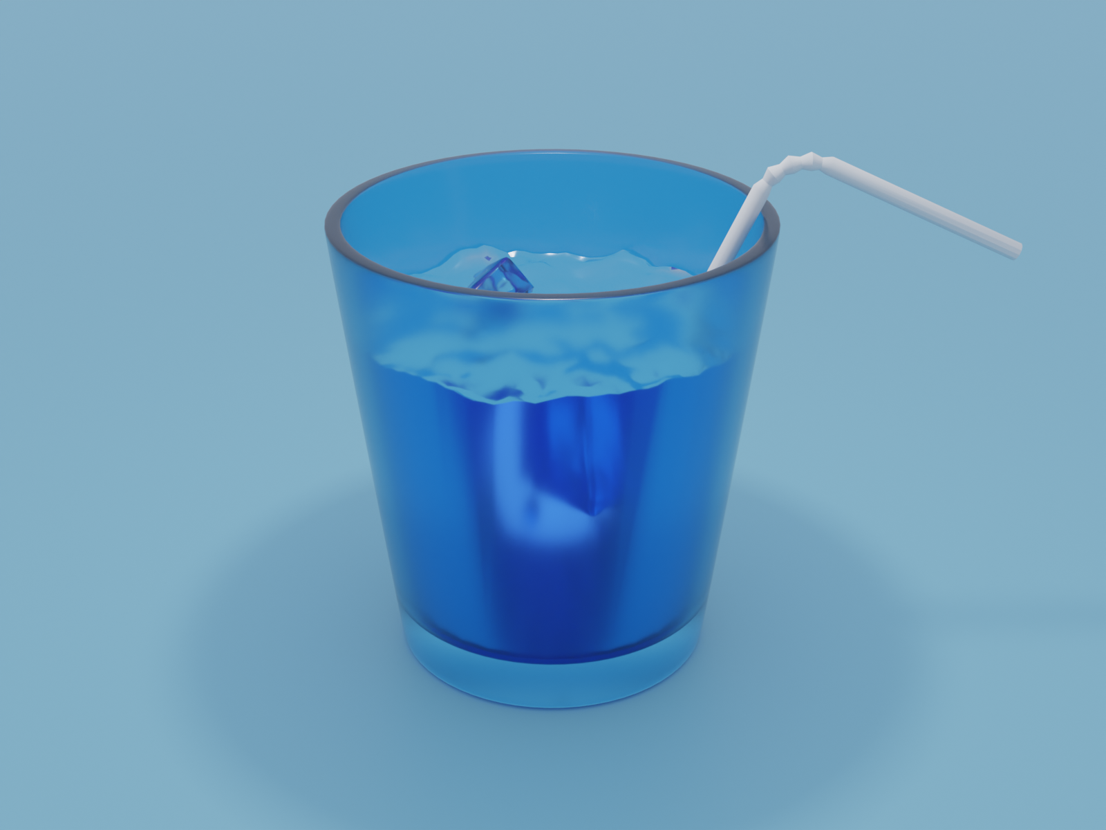 Glass of liquid